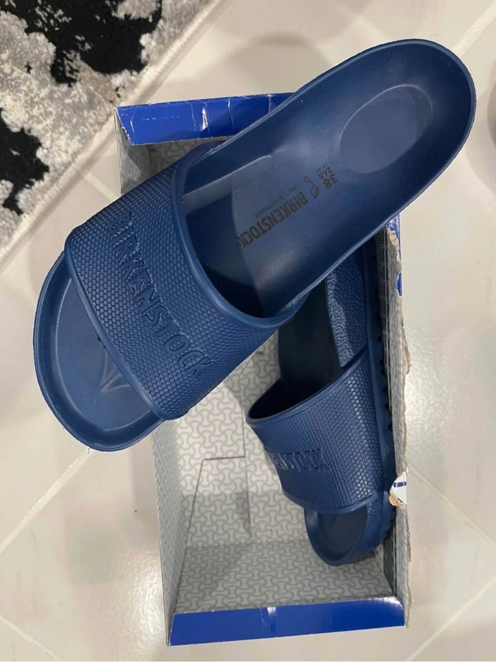 BIRKENSTOCKS Barbados EVA Navy Sandal - Picture 2 of 8